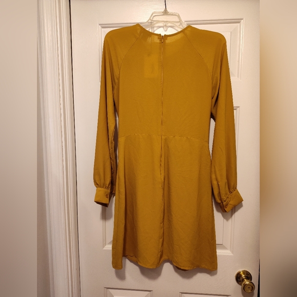 NWT Yellow Bailey Front Tie Dress by Timing - Picture 8 of 14